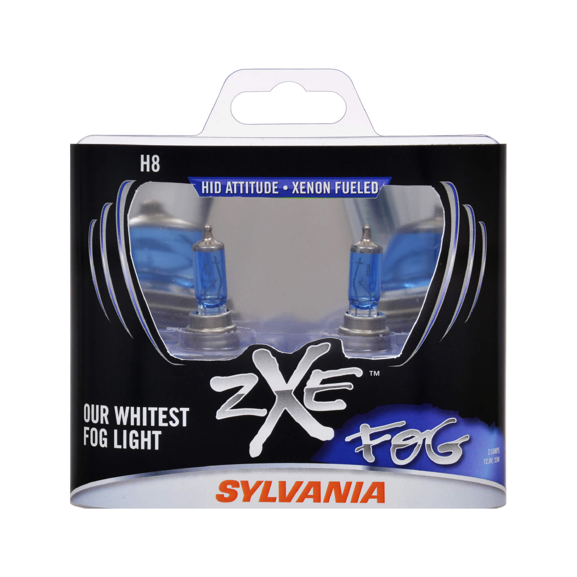 SYLVANIA H8 SilverStar zXe Halogen Fog Bulb, 2 Pack